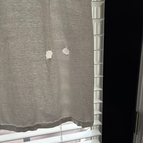 Vintage Paper Thin BURNOUT Blank T-Shirt Size M White 1980s Worn Distressed - Picture 2 of 12